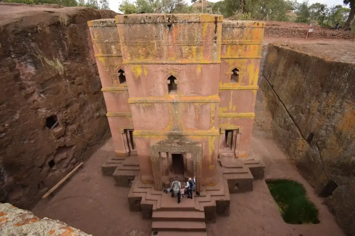Best eSIM for Ethiopia: rock-hewn church in Lalibela