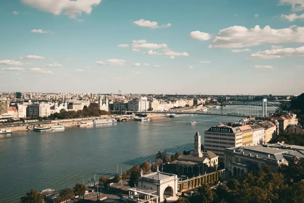 Best eSIM for Hungary: Budapest skyline and Danube River at dusk